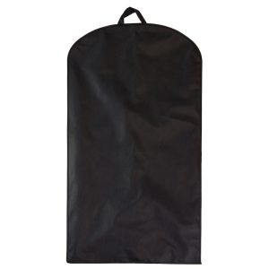 Funda de traje negra con cremallera
