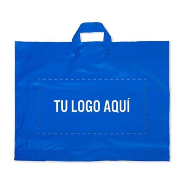 Bolsa asa lazo grande azul personalizable