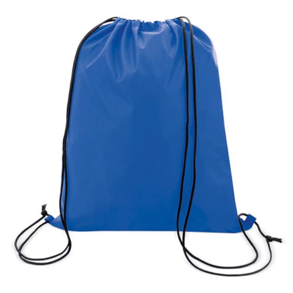 Mochila azul de tiras negras