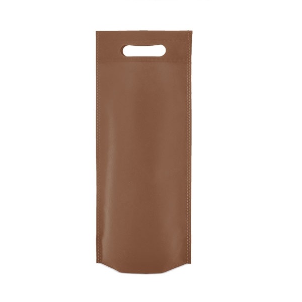 Bolsas de tela para botellas color marrón