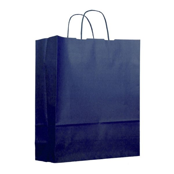 Bolsa de papel azul marino
