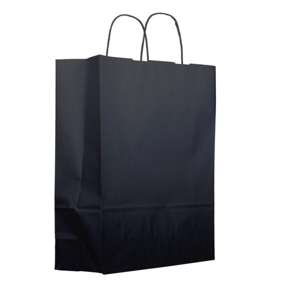 Bolsa de papel negra kraft