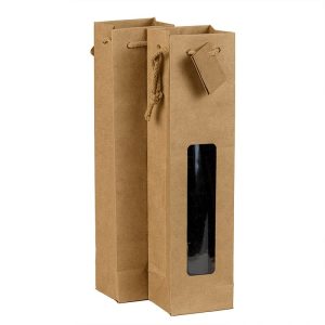 Bolsa para botellas de papel