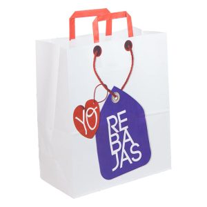 Bolsa de papel rebajas corazón
