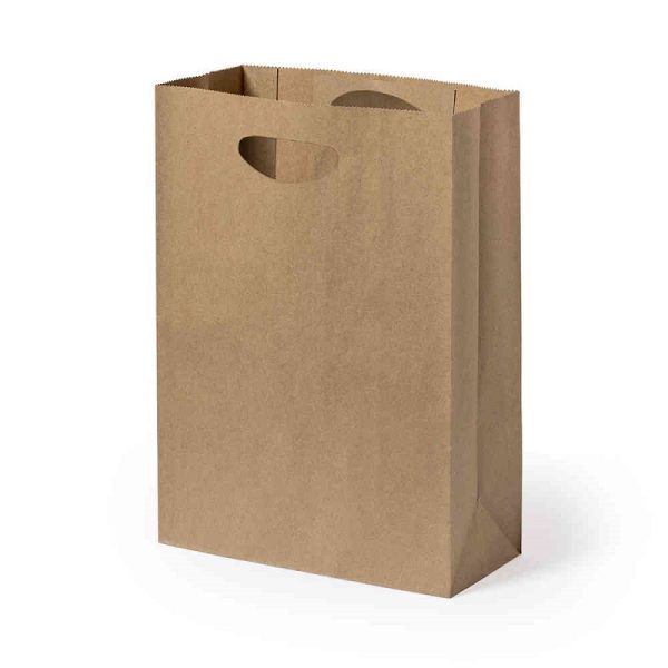 Bolsa de papel kraft barata con asa