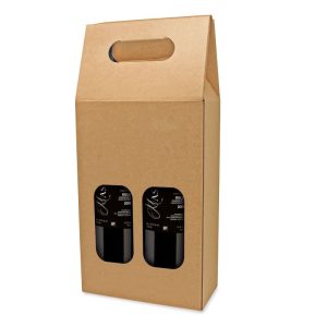 Estuche 2 botellas kraft CAB-063