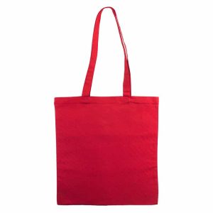 Bolsa de algodón orgánico roja
