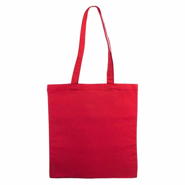Bolsa de algodón orgánico roja