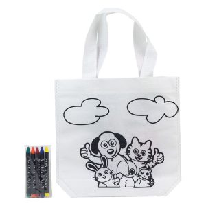 Bolsa para colorear de animales