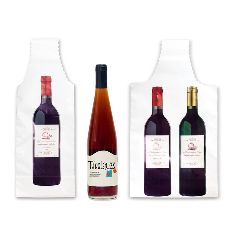 Bolsas de plástico para botellas de vino •