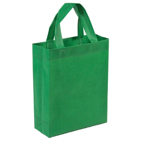 Bolsa de tela pequeña con fuelle verde