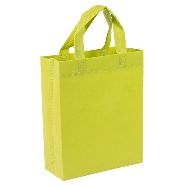 Bolsa de tela pequeña con fuelle amarilla