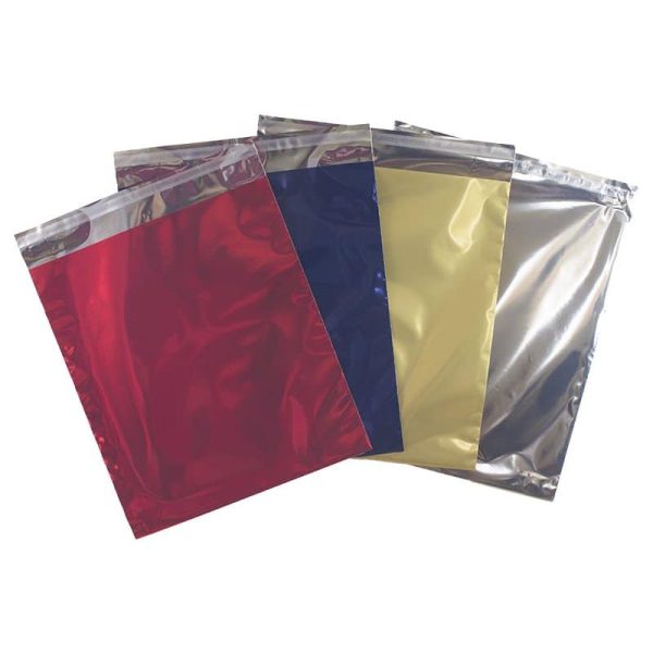 sobres metalizados de colores