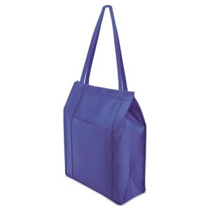 Bolsa grande lila con bolsillo